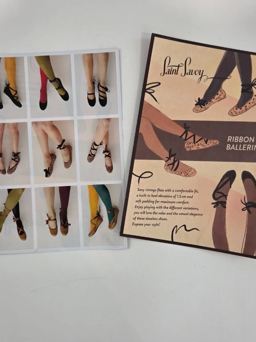 Saint Savoy RIBBON BALLERINA In Raven Black, Shirinatra,SOLDOUT Sz 39/US 8,Suede - Picture 7 of 8